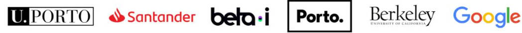 EIA sponsorship partners (University of Porto, Santander, beta-i, Porto., Berkley, and Google).